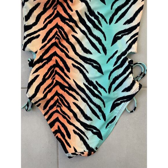 Sugar Beach Swim One Piece Swimsuit Animal Print Swimwear - Picture 7 of 9